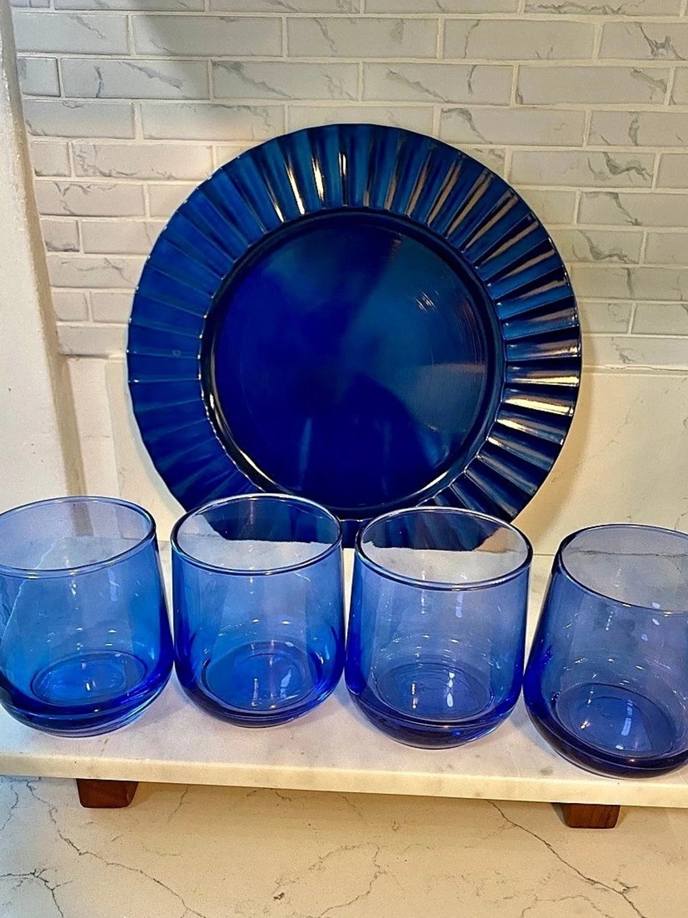 Blue 12oz. drinking glasses 💙